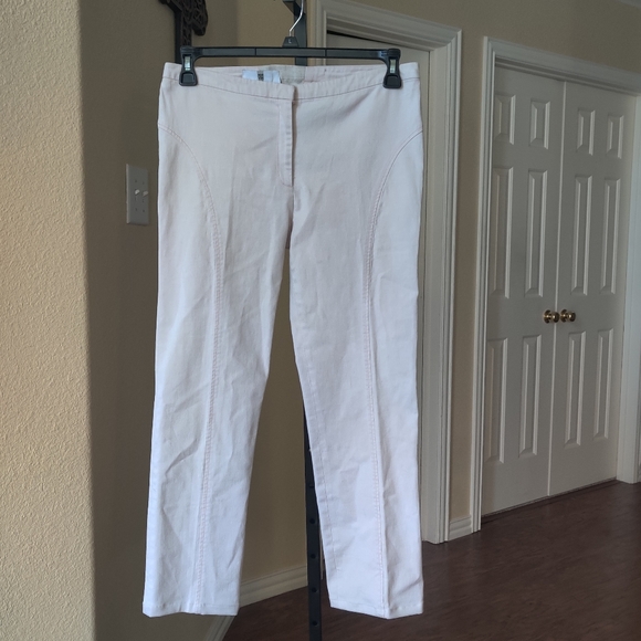 Irene Van Ryb Ivory Crop Pant Size M - Picture 6 of 8